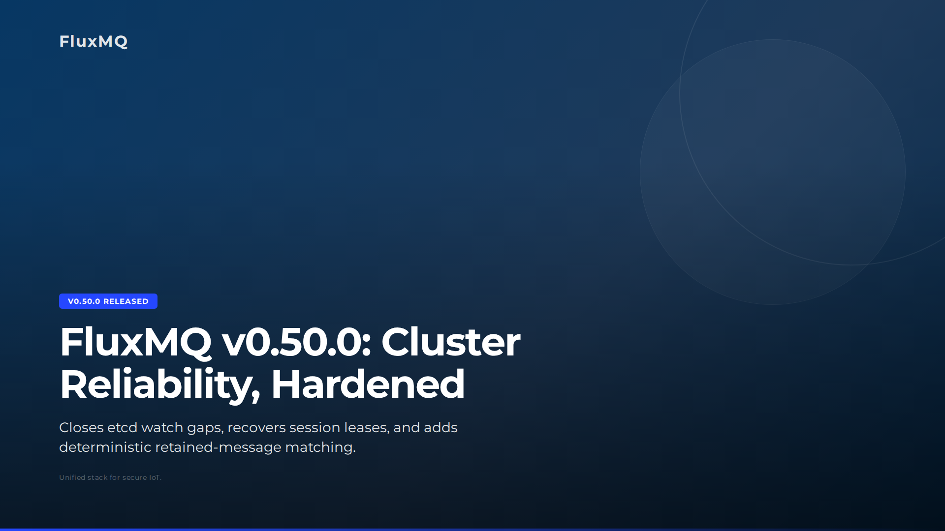 FluxMQ v0.50.0: Cluster Reliability Fixes, Event Hooks, and Atom Integration